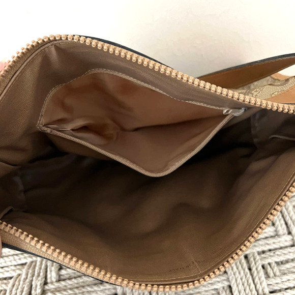 CELINE Macadam Diffusion Tan Canvas and Leather Crossbody Bag - Picture 10 of 15